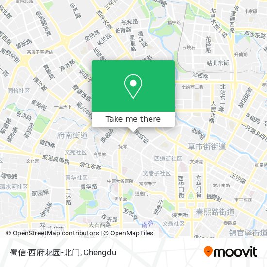 蜀信·西府花园-北门 map