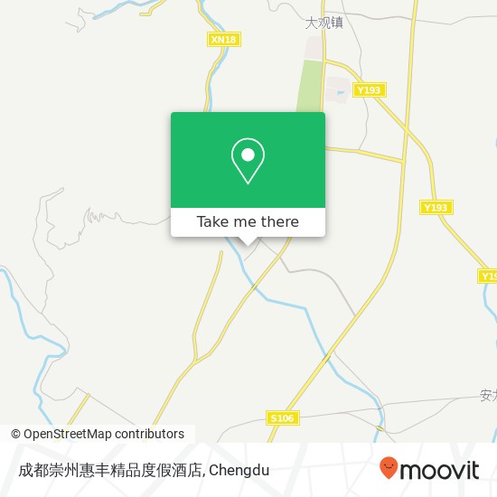 成都崇州惠丰精品度假酒店 map