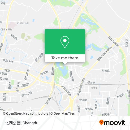 北湖公园 map