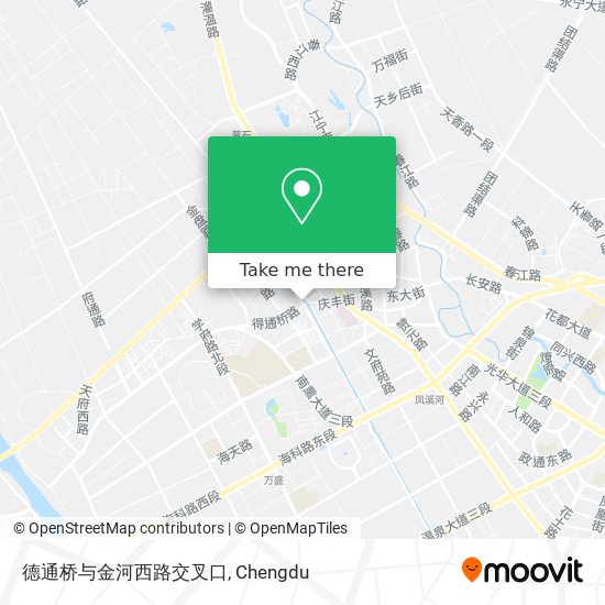 德通桥与金河西路交叉口 map