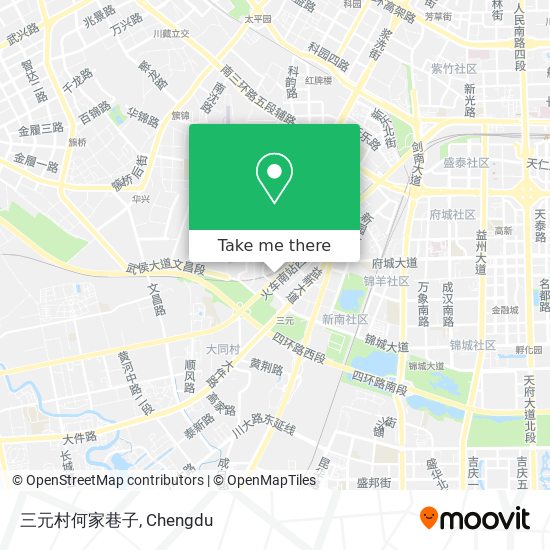 三元村何家巷子 map