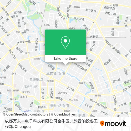 成都万东丰电子科技有限公司金牛区龙韵音响设备工程部 map