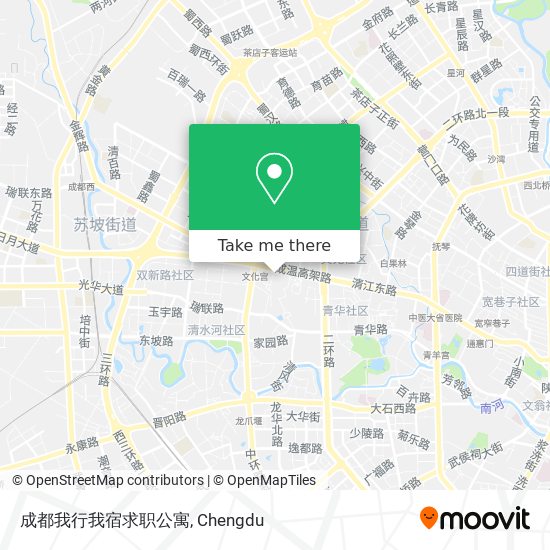 成都我行我宿求职公寓 map