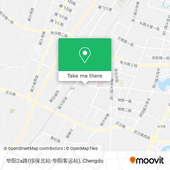 华阳2a路(综保北站-华阳客运站) map