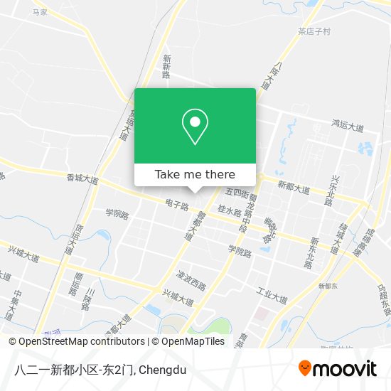八二一新都小区-东2门 map