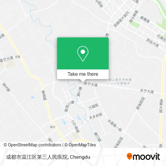 成都市温江区第三人民医院 map