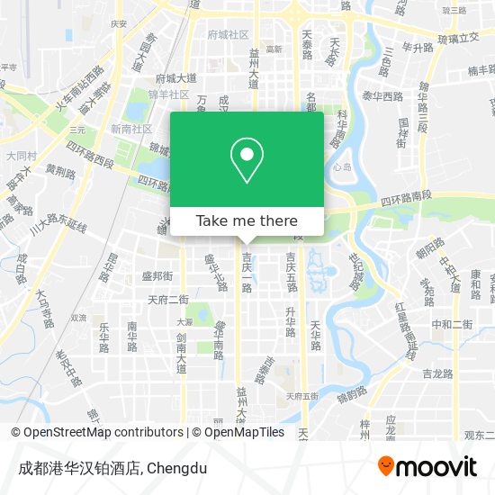 成都港华汉铂酒店 map