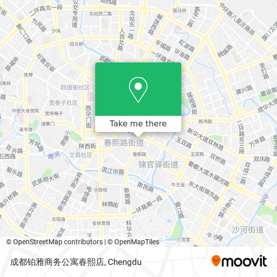 成都铂雅商务公寓春熙店 map