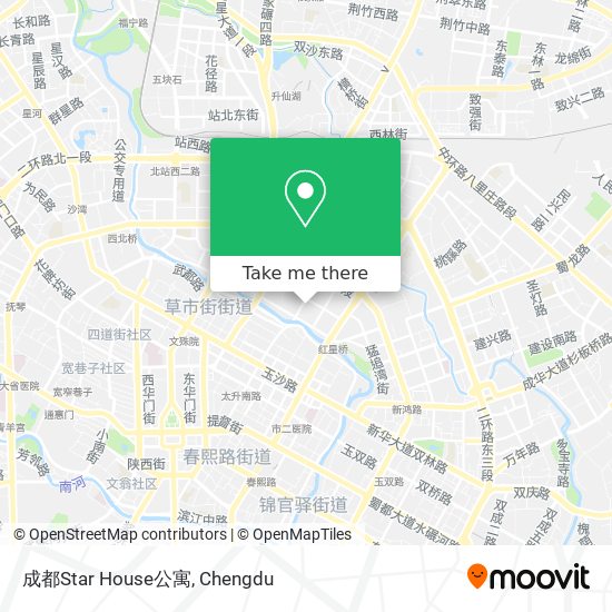 成都Star House公寓 map