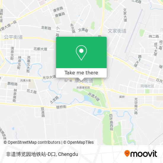 非遗博览园地铁站-D口 map