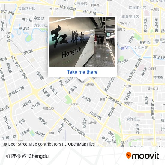 红牌楼路 map