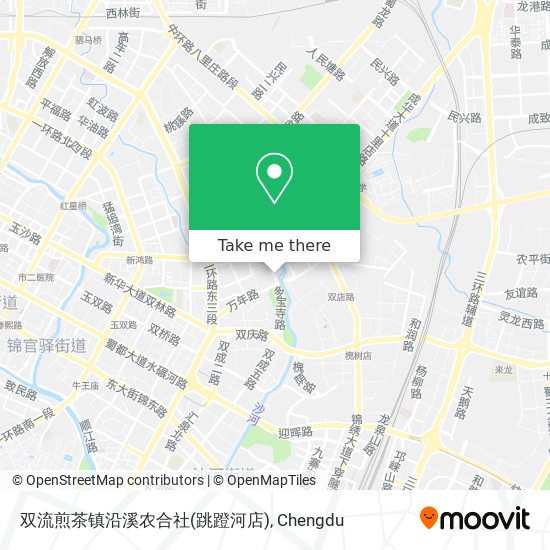 双流煎茶镇沿溪农合社(跳蹬河店) map
