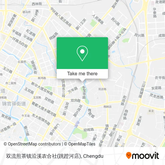 双流煎茶镇沿溪农合社(跳蹬河店) map