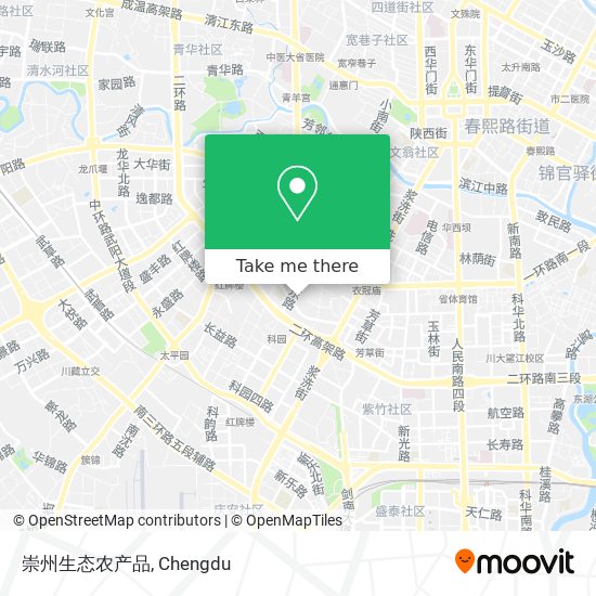 崇州生态农产品 map