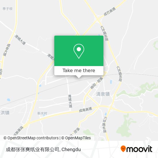 成都张张爽纸业有限公司 map