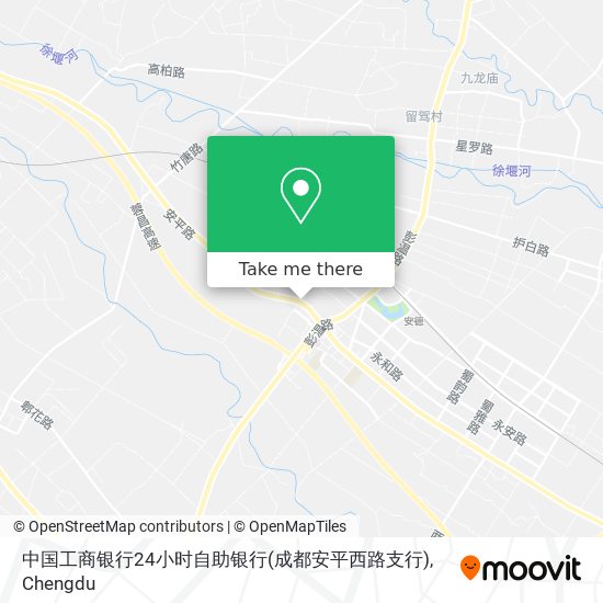中国工商银行24小时自助银行(成都安平西路支行) map