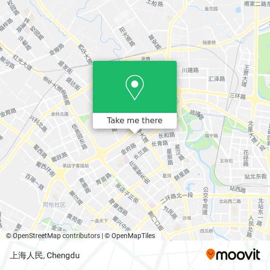 上海人民 map