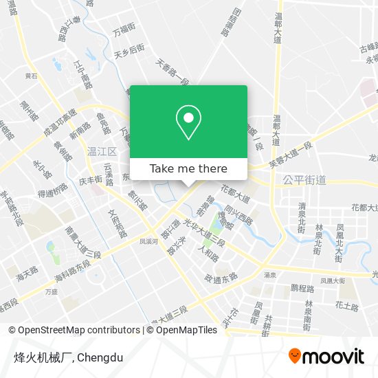 烽火机械厂 map