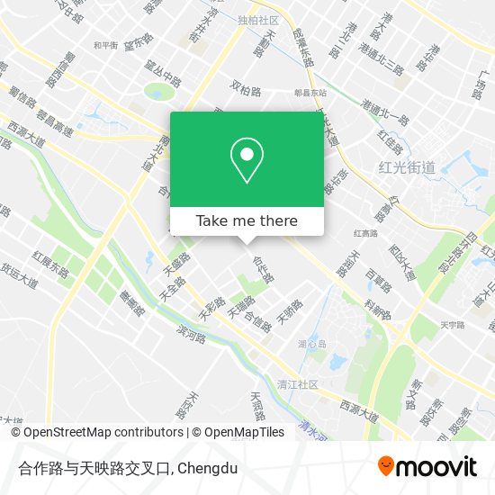 合作路与天映路交叉口 map