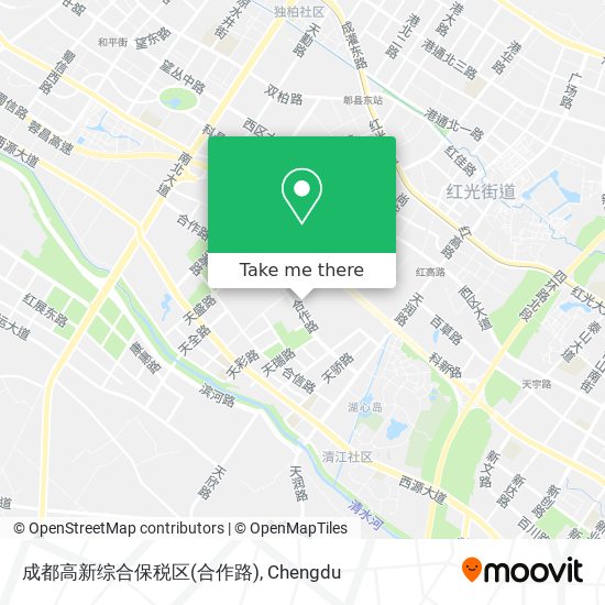成都高新综合保税区(合作路) map