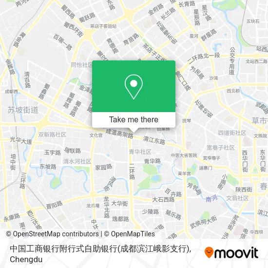 中国工商银行附行式自助银行(成都滨江峨影支行) map