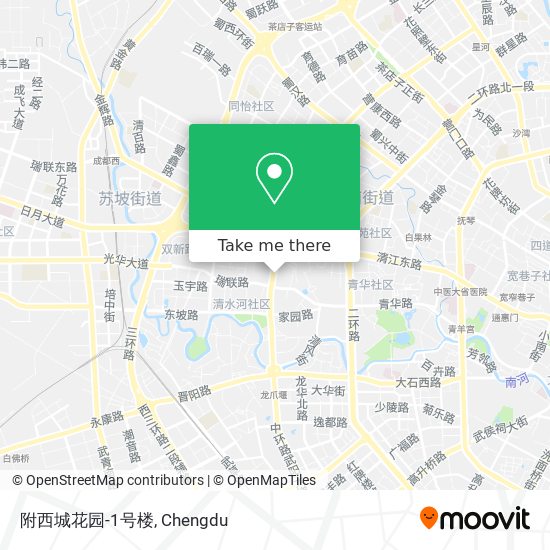 附西城花园-1号楼 map