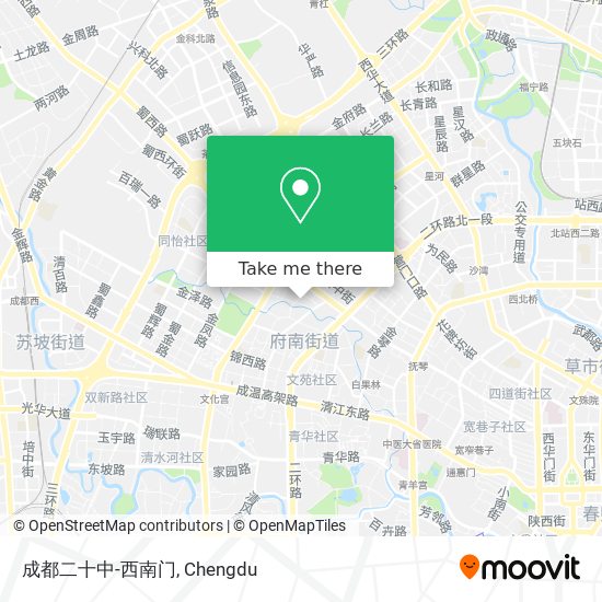 成都二十中-西南门 map
