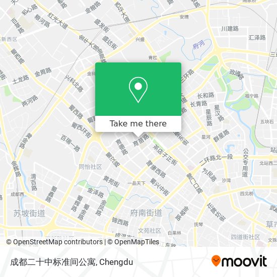 成都二十中标准间公寓 map