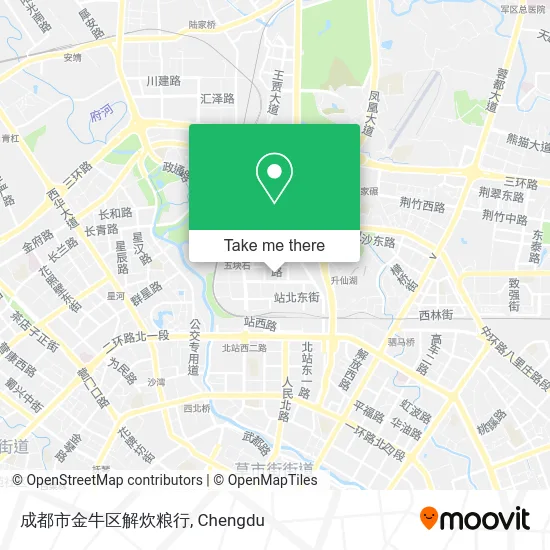 成都市金牛区解炊粮行 map