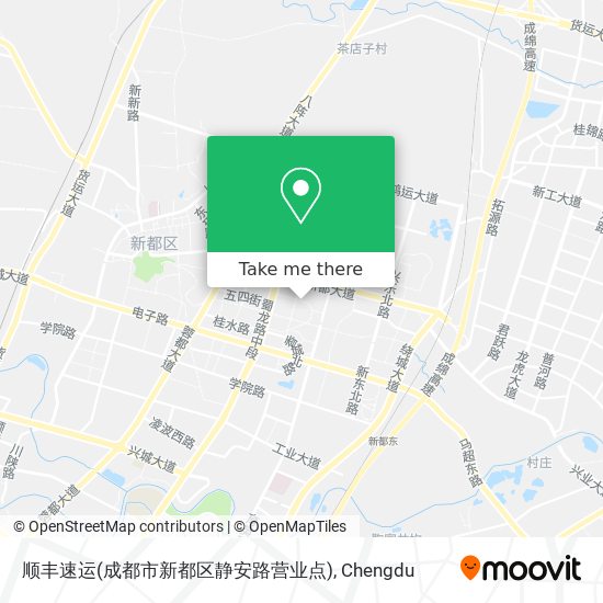 顺丰速运(成都市新都区静安路营业点) map