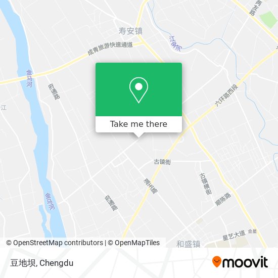 豆地坝 map
