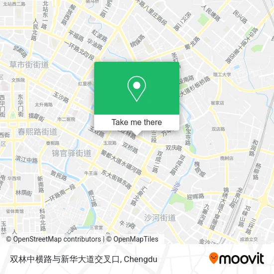 双林中横路与新华大道交叉口 map