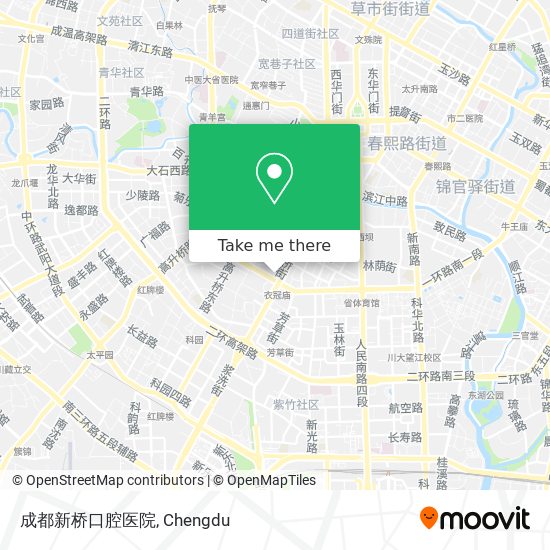 成都新桥口腔医院 map