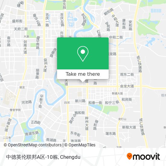 中德英伦联邦A区-10栋 map