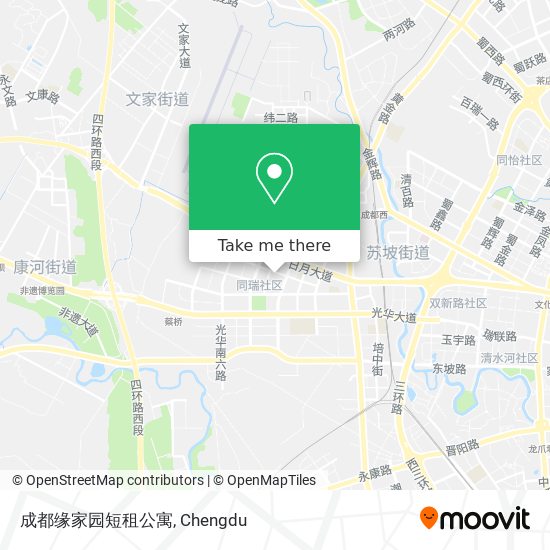 成都缘家园短租公寓 map