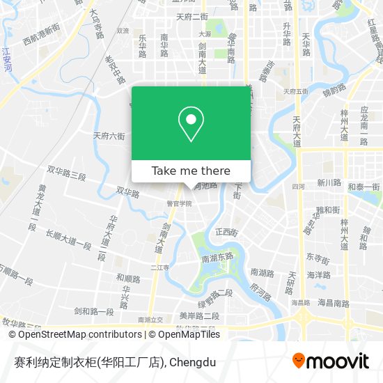赛利纳定制衣柜(华阳工厂店) map