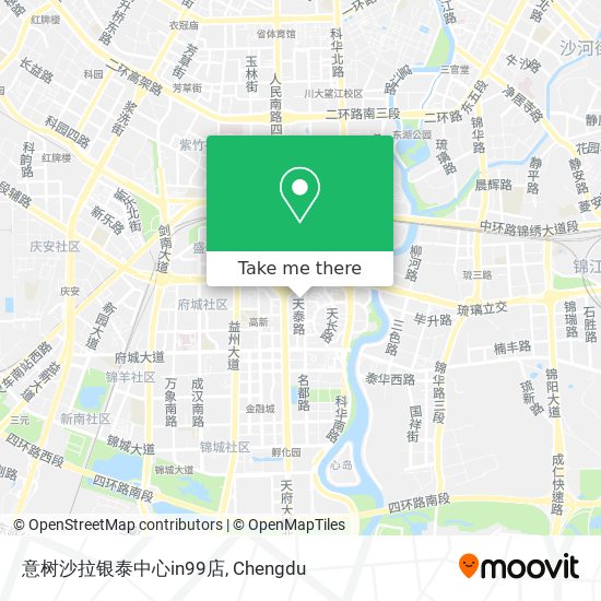 意树沙拉银泰中心in99店 map