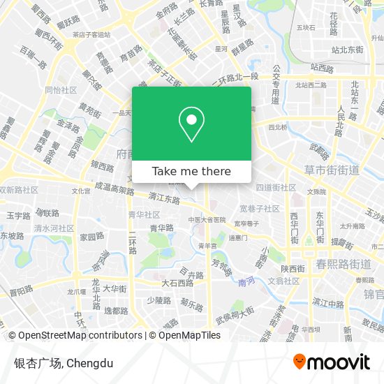 银杏广场 map