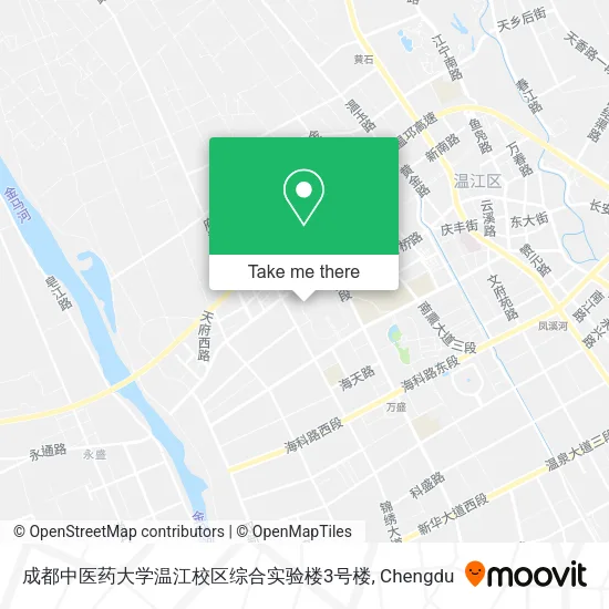 成都中医药大学温江校区综合实验楼3号楼 map