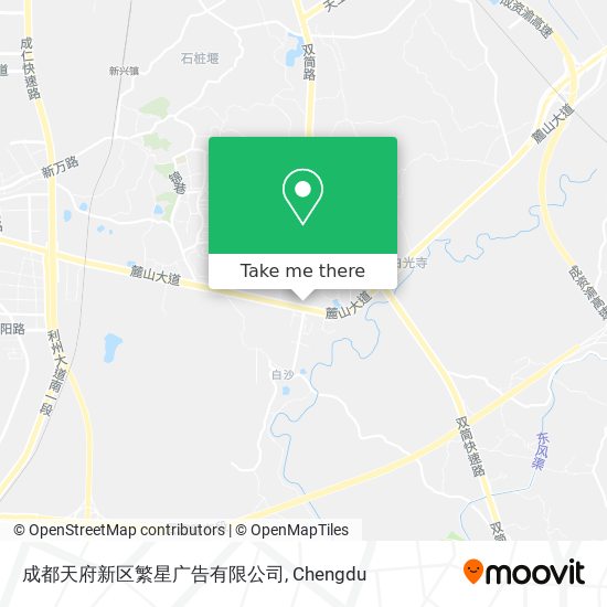 成都天府新区繁星广告有限公司 map