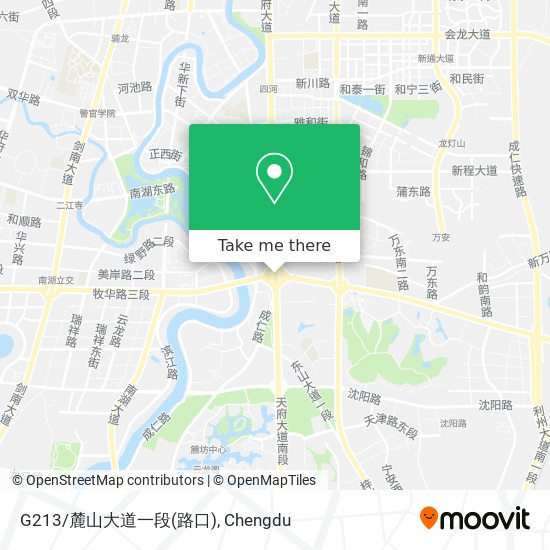 G213/麓山大道一段(路口) map