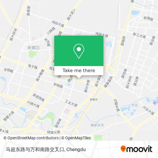 马超东路与万和南路交叉口 map