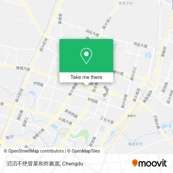 滔滔不绝冒菜和炸酱面 map
