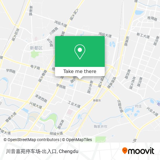 川音嘉苑停车场-出入口 map