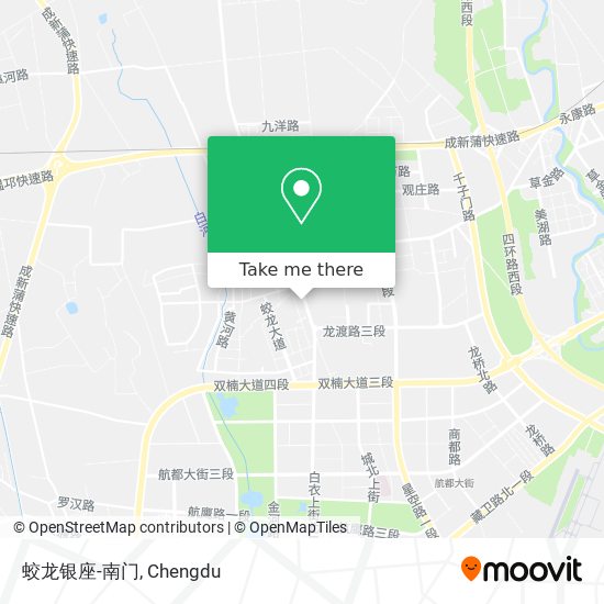 蛟龙银座-南门 map