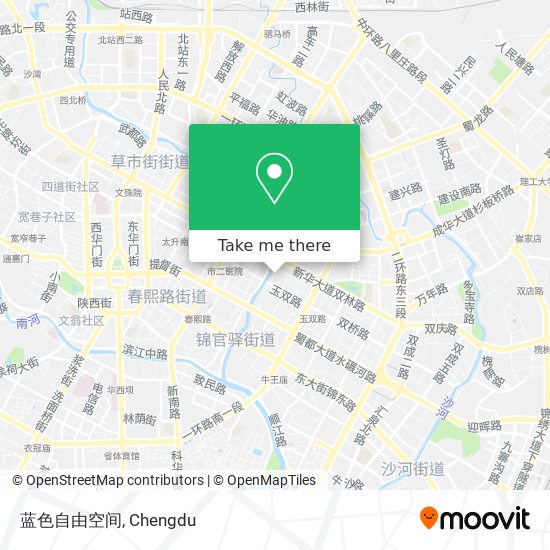 蓝色自由空间 map