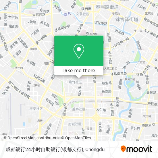 成都银行24小时自助银行(银都支行) map