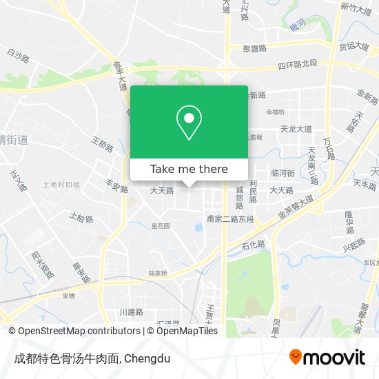 成都特色骨汤牛肉面 map