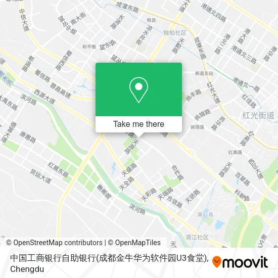 中国工商银行自助银行(成都金牛华为软件园U3食堂) map