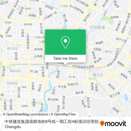 中铁隧道集团成都地铁8号线一期工程4标项目经理部 map
